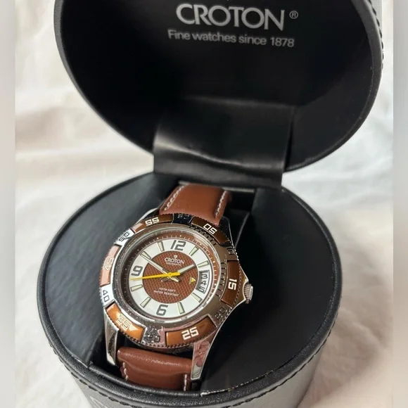 Croton Men's Watch Aquamatic CA301172 New Battery installed Works Great! - Picture 2 of 14
